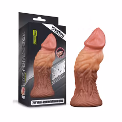 Lovetoy 7 Inch Dual Layered Silicone Cock