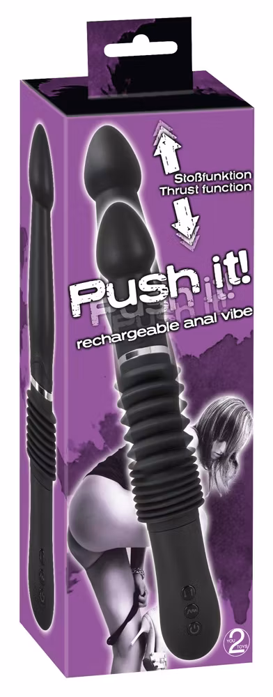 Push it! Anal Vibrator with a Thrust Function