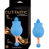 Clit-Tastic Rose Bud Dual Massager Rechargeable