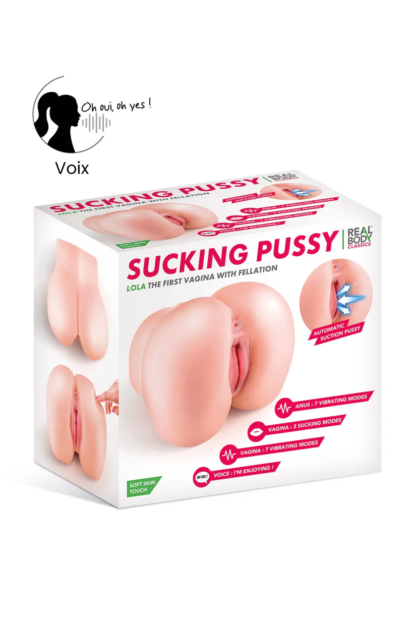 Real Body Lola Unique Sucking Realistic Masturbator Vibrating Vagina and Anus 3,4 Kg