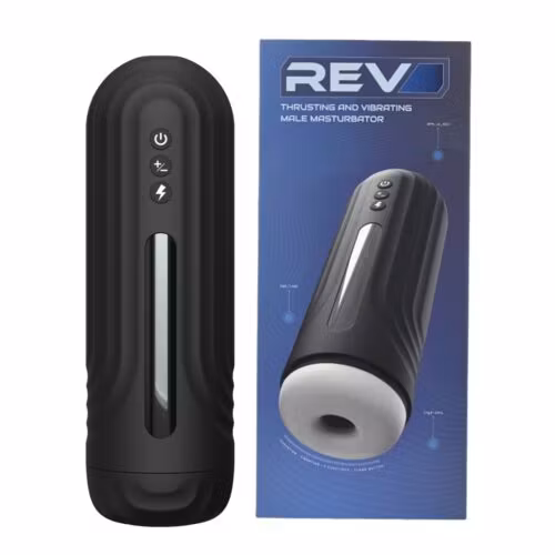 Rev Thrusting and Vibrating Male Masturbator