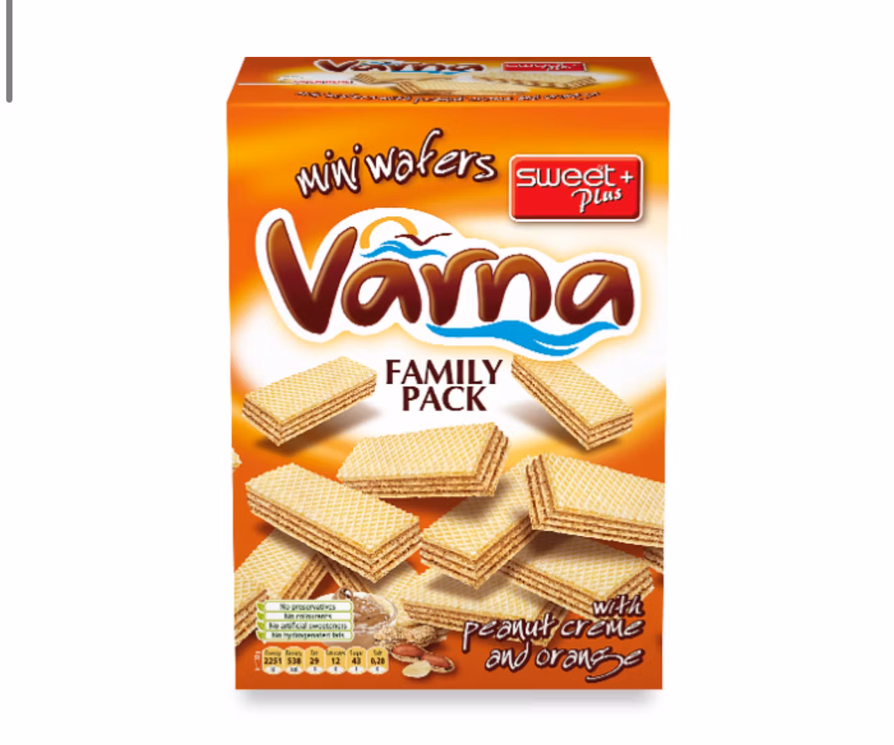 VARNA FAMILY PACK WITH PEANUT CREME&ORANGE 240gr