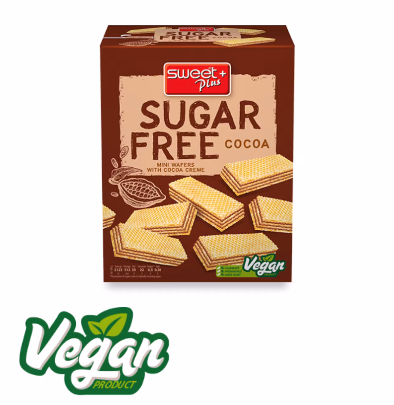 SUGAR FREE MINI WAFERS WITH COCOA CREME