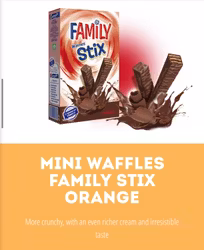 MINI WAFFLES FAMILY STIX ORANGE