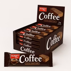 COFFEE COCOA COATED WAFER 24stk