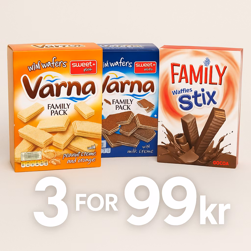 Tilbud Vafler pakke 3 for 99 kr