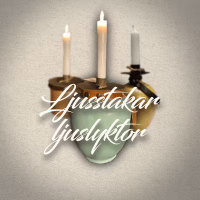 Ljusstakar, ljuslyktor - MonkyoJ - Recykling med detaljer av läder