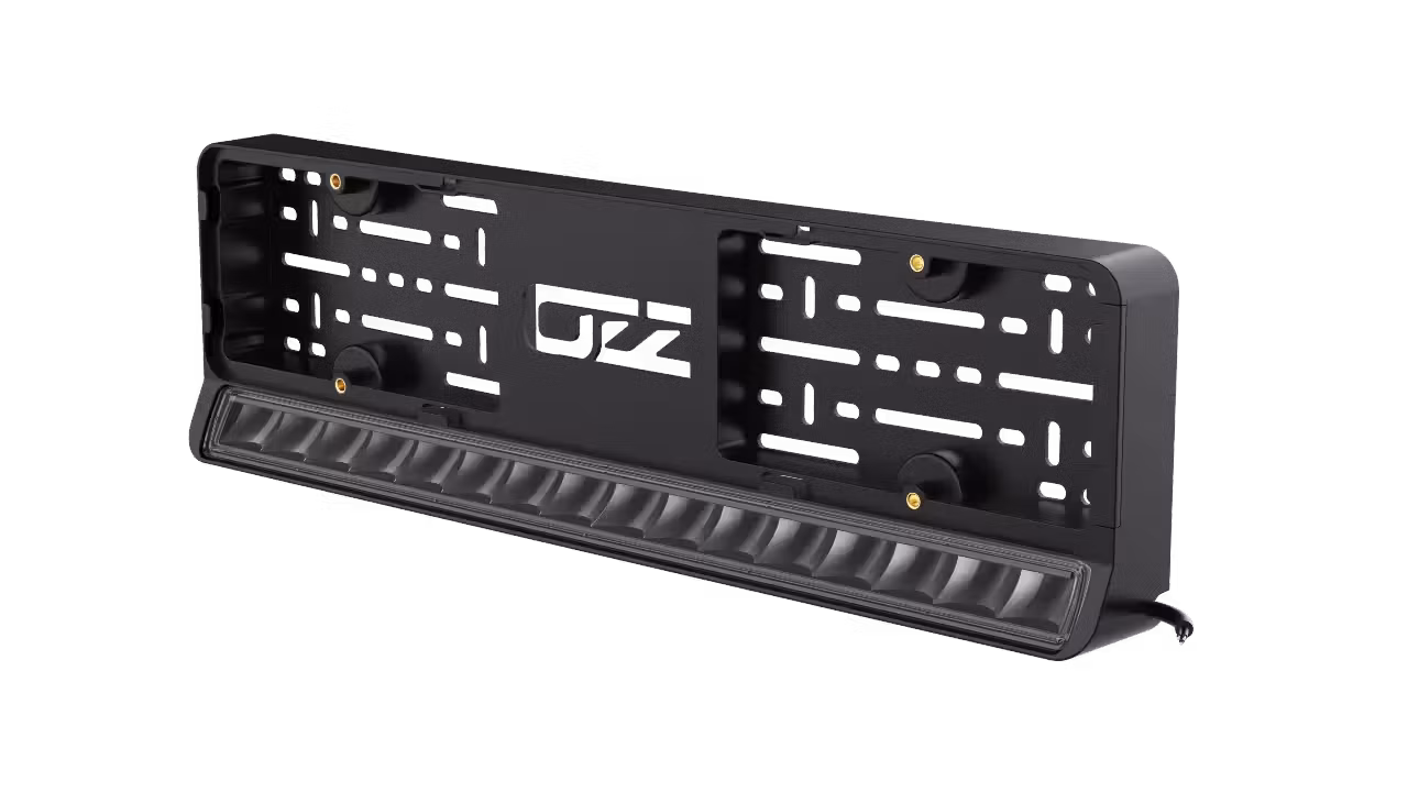 OZZ LP1 LEDbar integrert i skiltramme – del av ekstralyspakken
