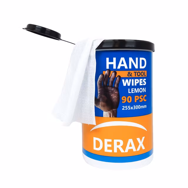 6stk Derax Hand and Tool wipes 90stk