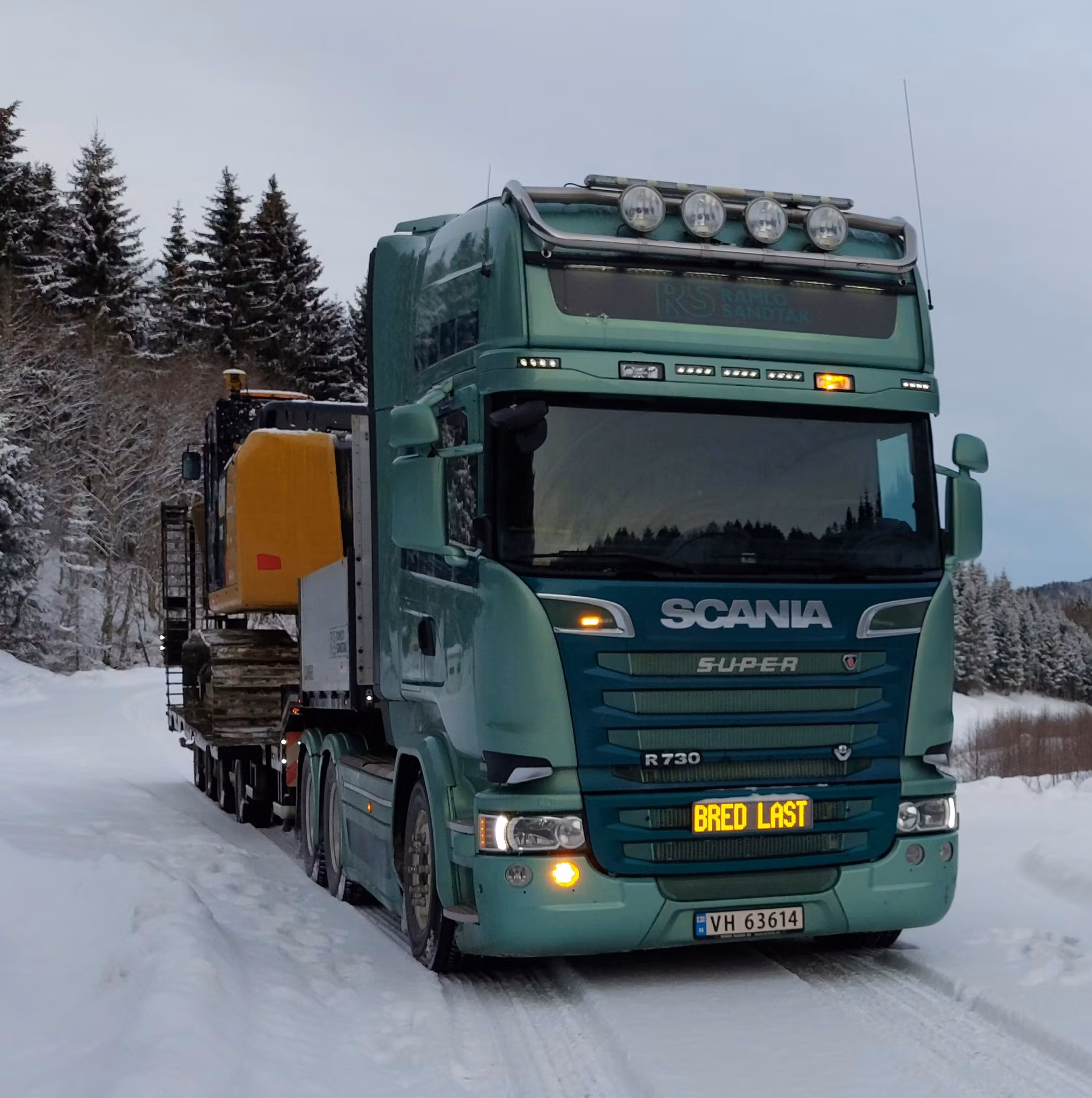 Digitalt Bred Last skilt for spesialtransport, Programmerbart 12v