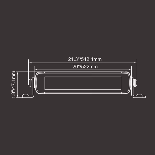 21" Slim LED-bar fra Lightstorm