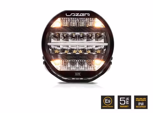 LAZER Sentinel Elite Black 9" ekstralys, 15.232 lumen med Boost