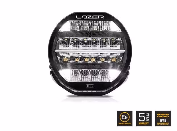 LAZER Sentinel Elite Black 9" ekstralys, 15.232 lumen med Boost