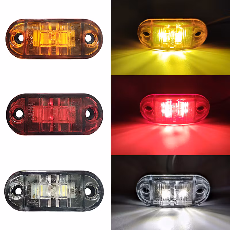 2LED Markeringslys universal 10-30volt, flere farger