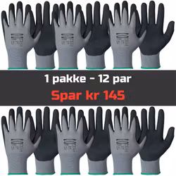 Monteringshansker med gripflate 12par - 114.0822 Bestselger!