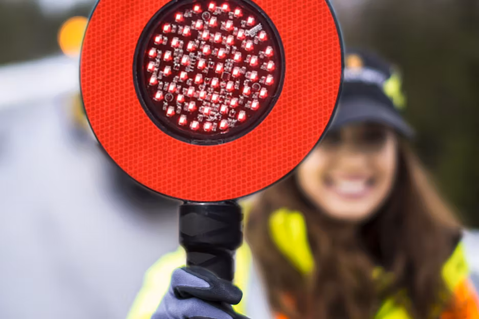 Stoppspak LED for trafikkdirigering - Godkjent