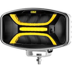OZZ X01 LED Ovalt ekstralys med varsellys