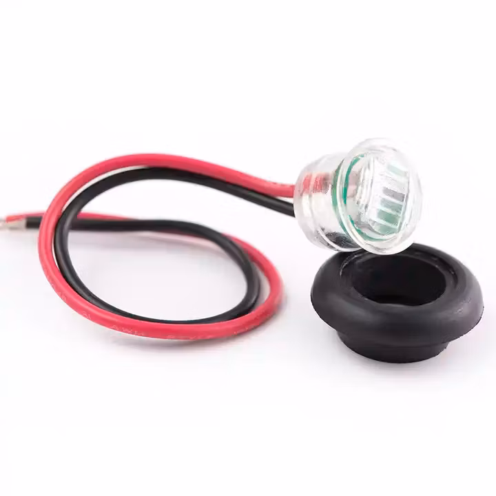 1LED E-godkjent Markeringslys universal runde 10-30volt, flere farger