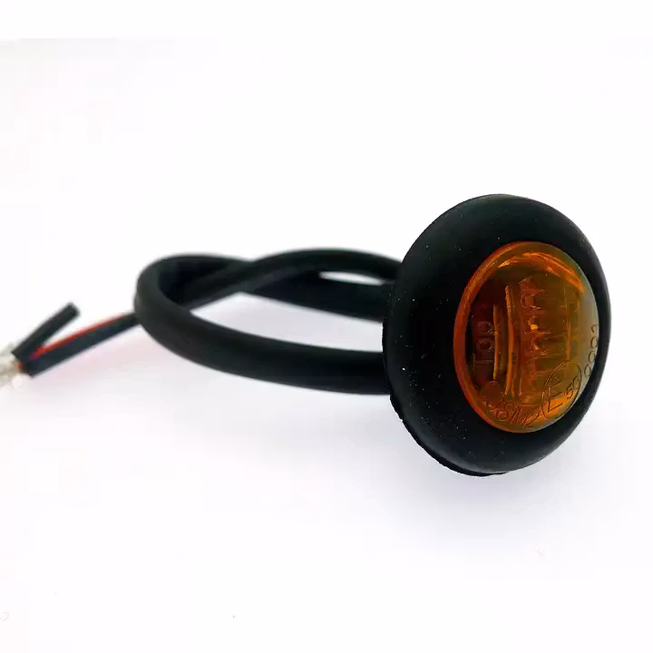 1LED E-godkjent Markeringslys universal runde 10-30volt, flere farger