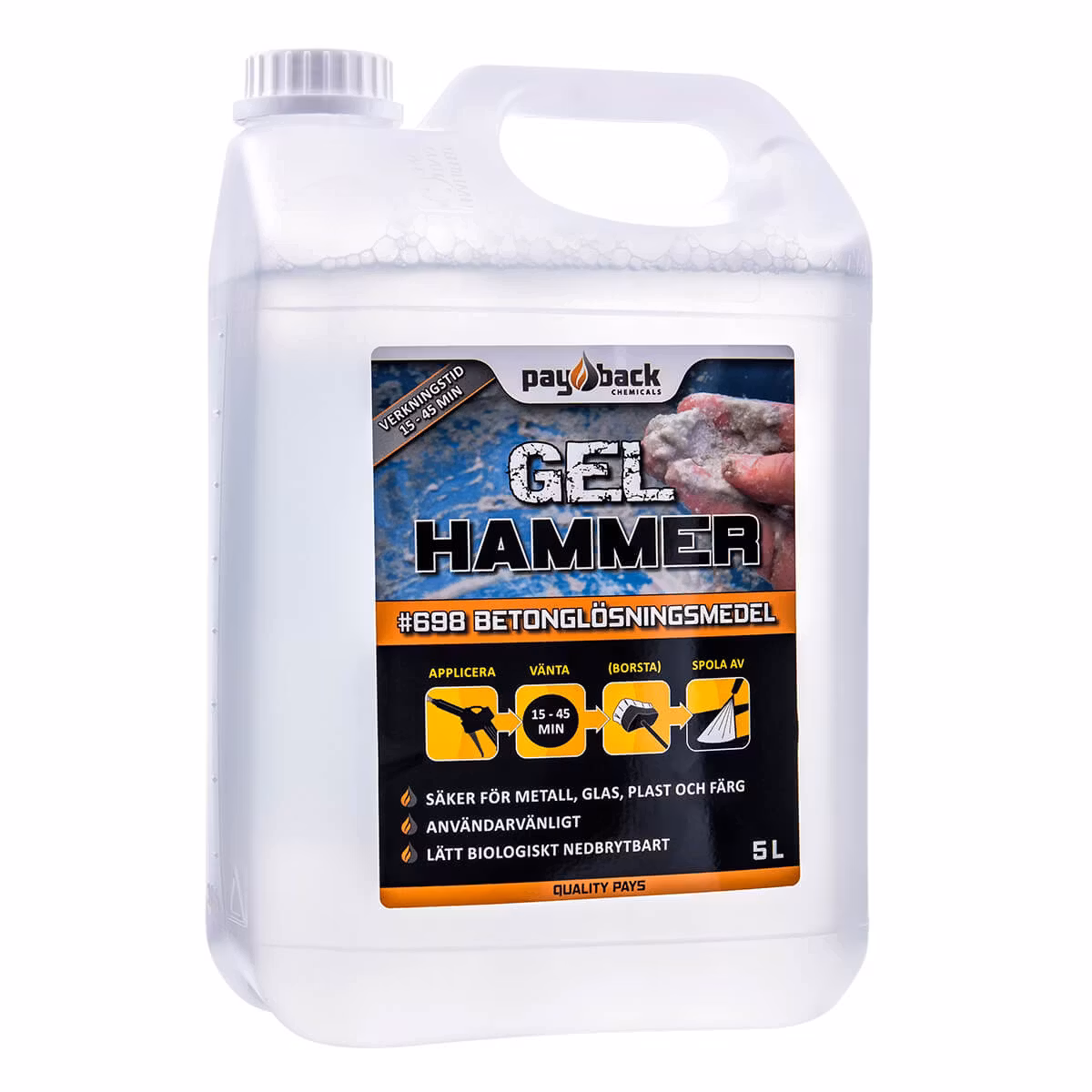 PayBack Gel Hammer, betongfjerner - flere størrelser