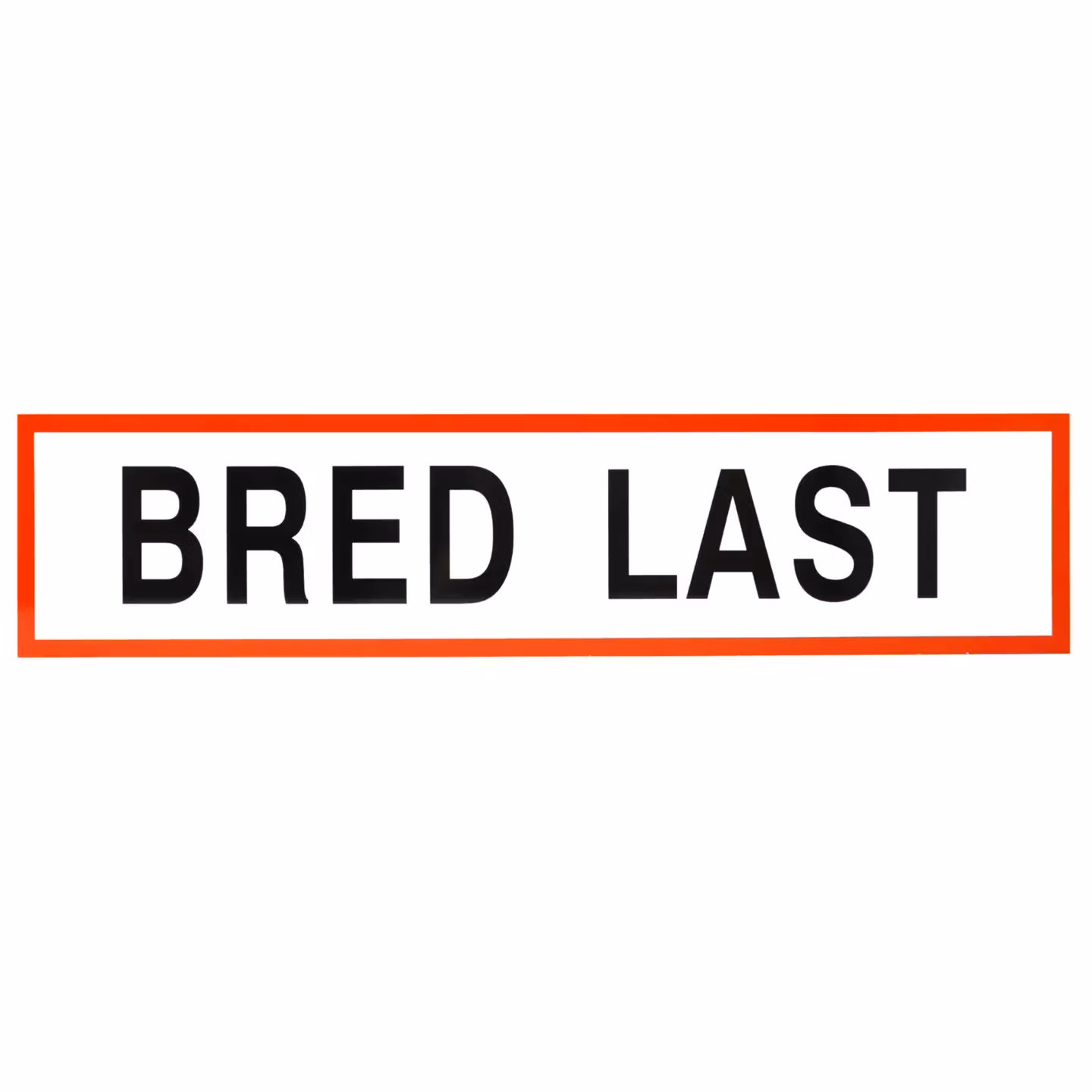 Bred Last skilt på magnetfolie