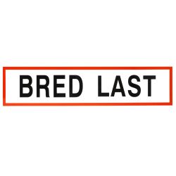 Bred Last skilt på magnetfolie