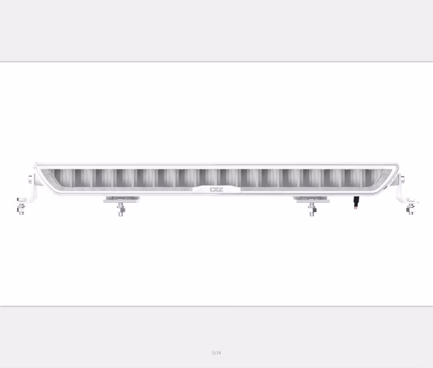 OZZ XB1 ekstralys LEDbars med parklys, Sort/hvit, Flere lengder