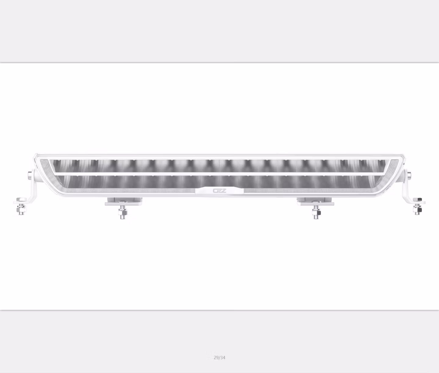 OZZ XB1 ekstralys LEDbars med parklys, Sort/hvit, Flere lengder