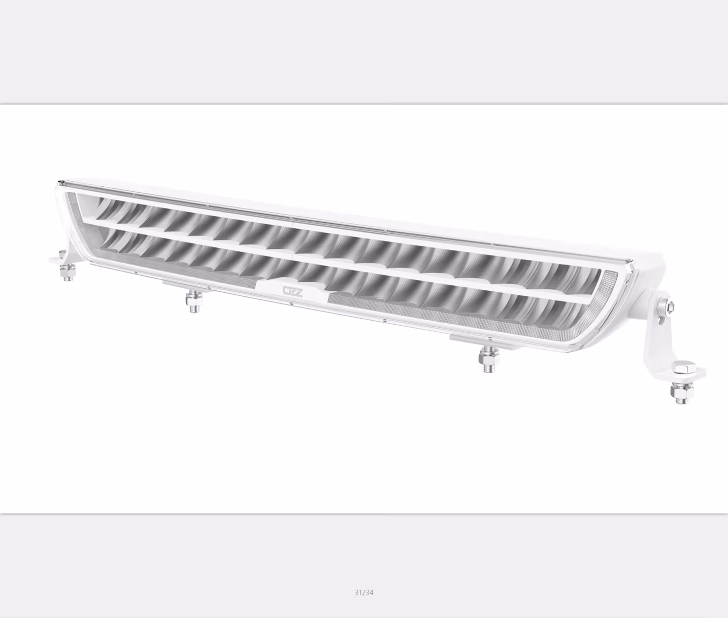 OZZ XB1 ekstralys LEDbars med parklys, Sort/hvit, Flere lengder