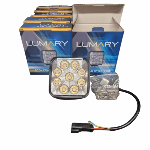 Lumary Econ Dual arbeidslys med varsellys