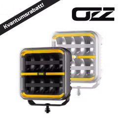 OZZ SQR 7" ekstralys - Sort/hvit hus