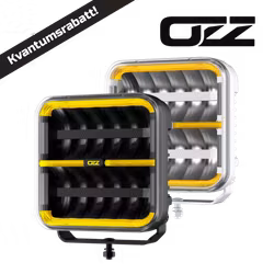 OZZ SQR 9" ekstralys - Sort/hvit hus
