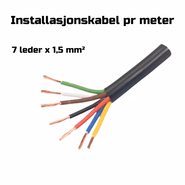 Installasjonskabel - Flere typer - 2,3 og 7 leder