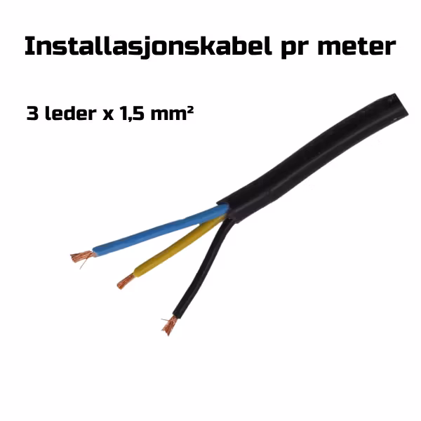Installasjonskabel - Flere typer - 2,3 og 7 leder