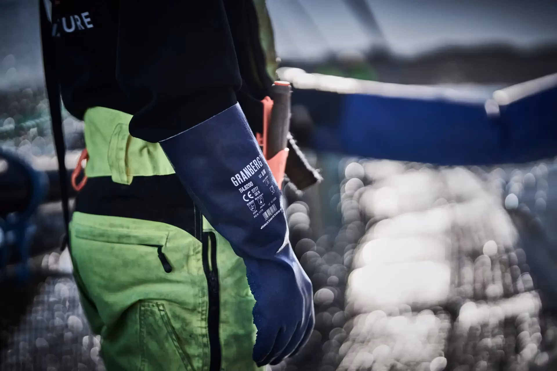 Fiskehansker med kjemikaliemotstand - Granberg 8200