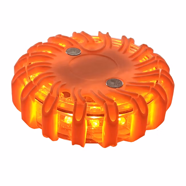 Varsellys Puck Orange med magnet