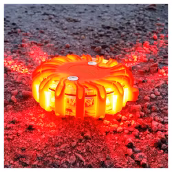 Varsellys Puck Orange med magnet