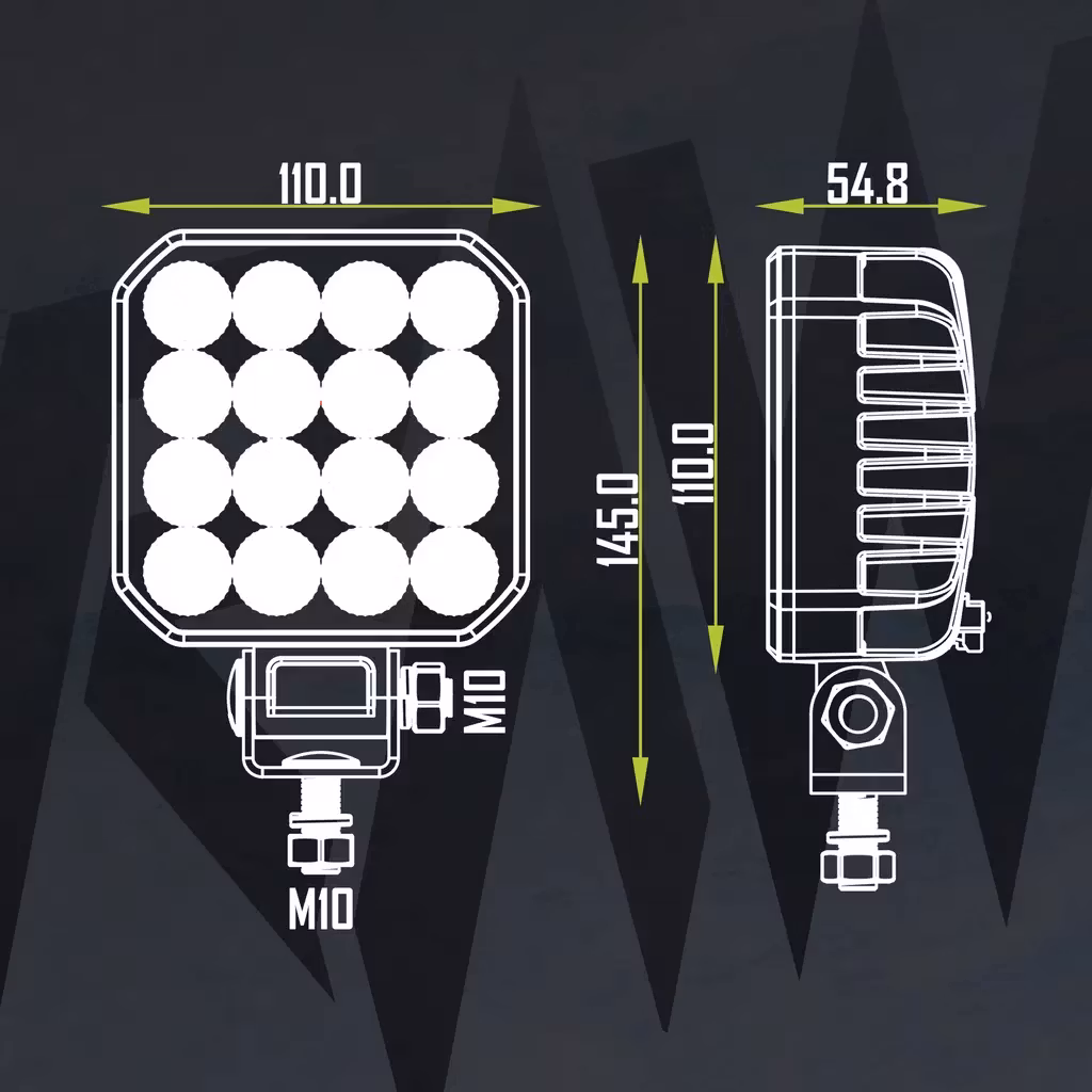 RAW Novo 96watt LED Arbeidslys