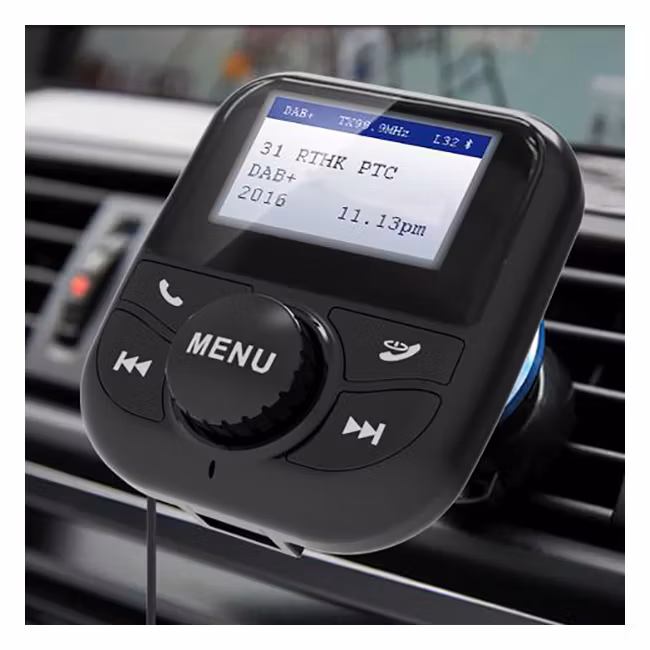 DAB+ adapter med BT, TLF og AUX/FM-sender