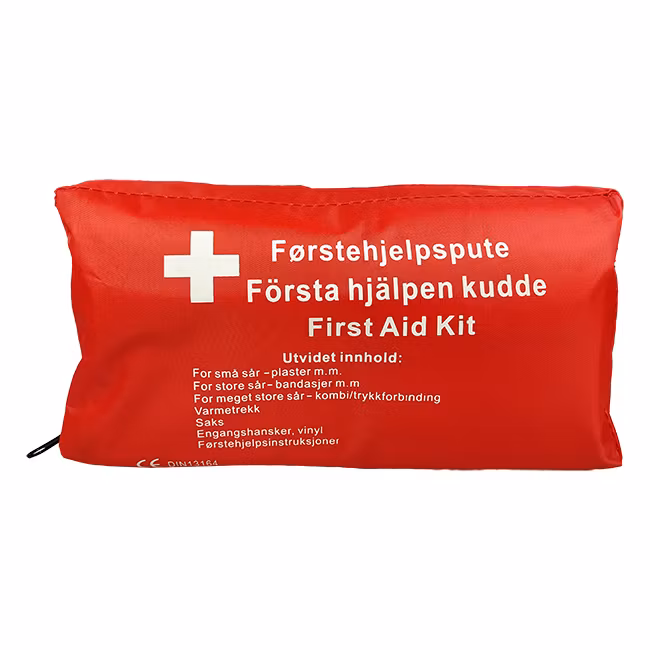 Følgebilpakke XL - ink Varsellysbjelke, Stoppspak, Brannslukker, Førstehjelp og refleksvest