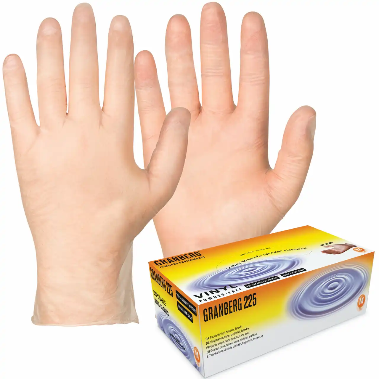 Engangshansker Ultrasoft Vinyl/PVC 100stk/pk - 111.225