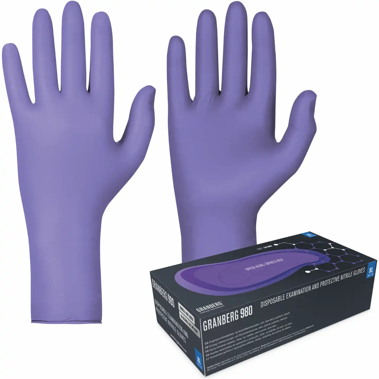 Engangshansker Chemstar Indigo Nitril 100pk - 114.980