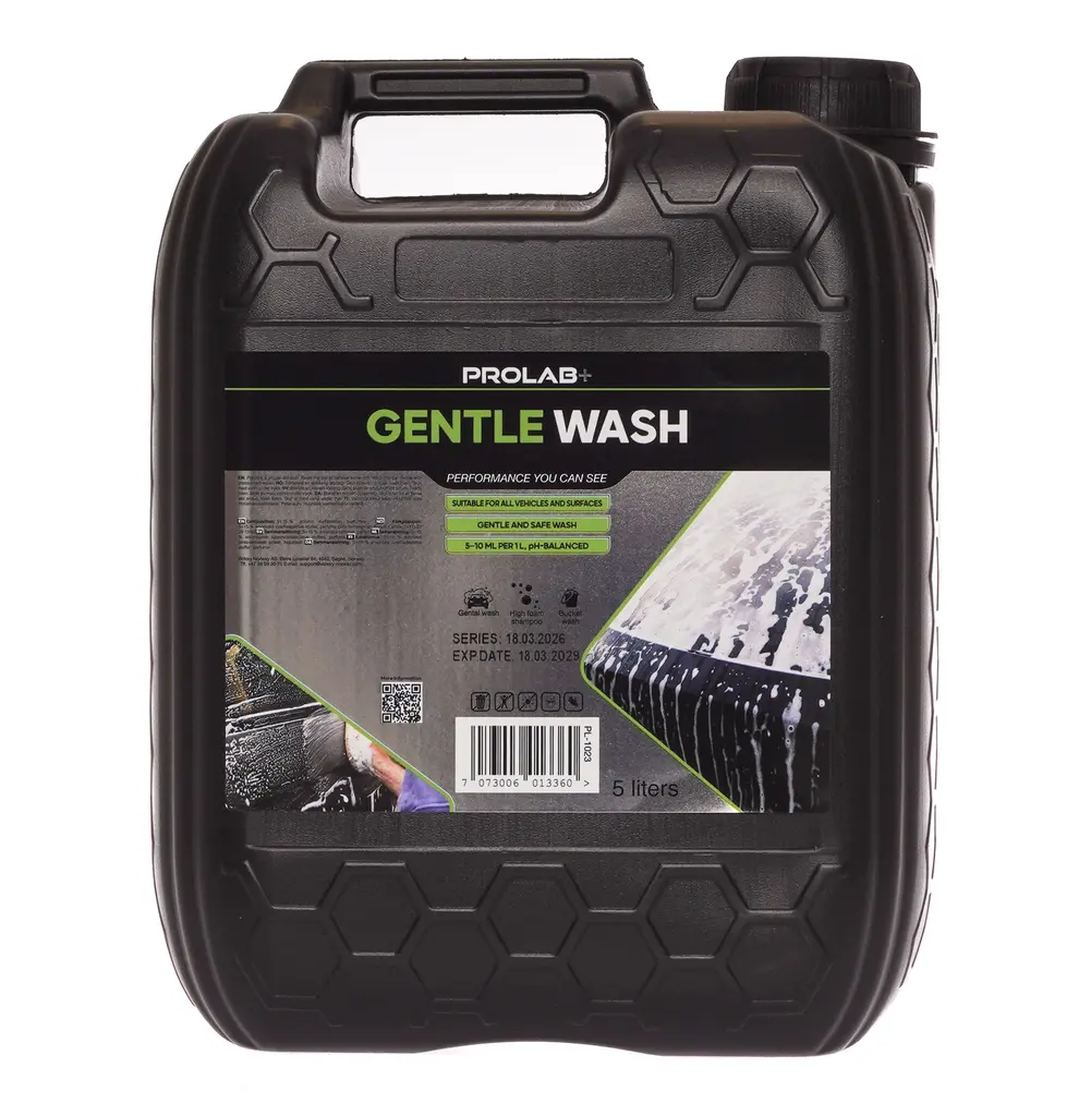 Prolab+ Gentle Wash - Skånsom bilshampo for Tesla/Foliert bil