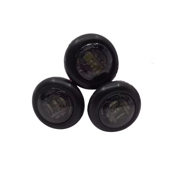 1LED E-godkjent Sotet Markeringslys universal runde 10-30volt, flere farger