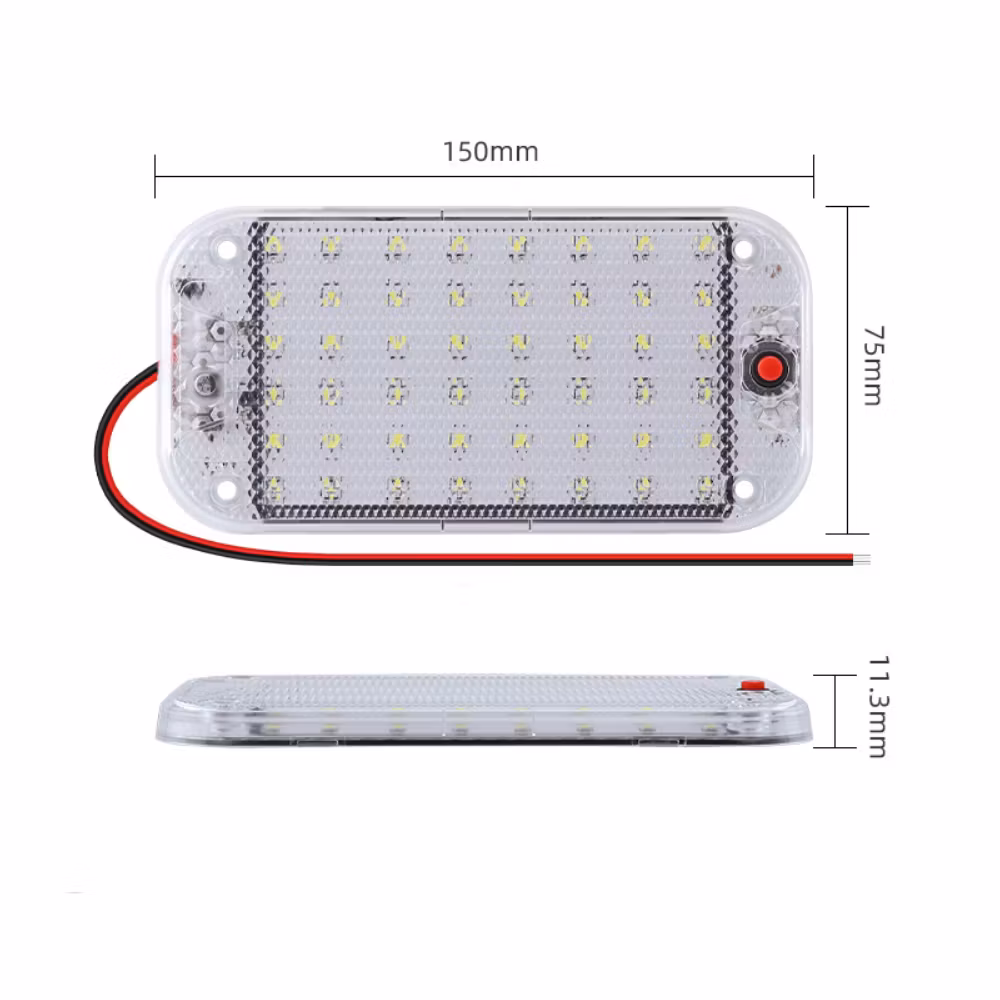 LED Interiørbelysning for skap og varerom med bryter. 12-48v