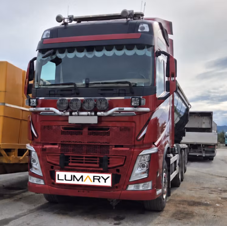 Lumary Bred last skilt med lys for frontmontering