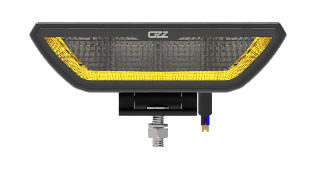 OZZ WR2 65 arbeids- og ryggelys med rødt parklys og varsellys