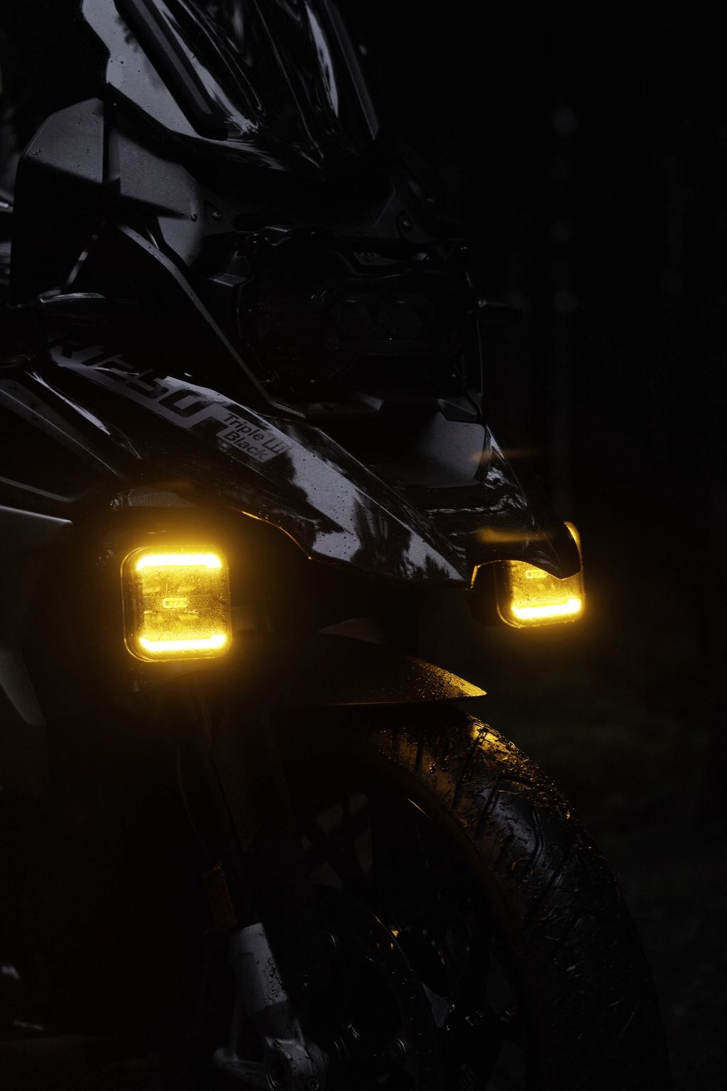 OZZ SQR 3" LED ekstralys med parklys – sort/hvitt hus