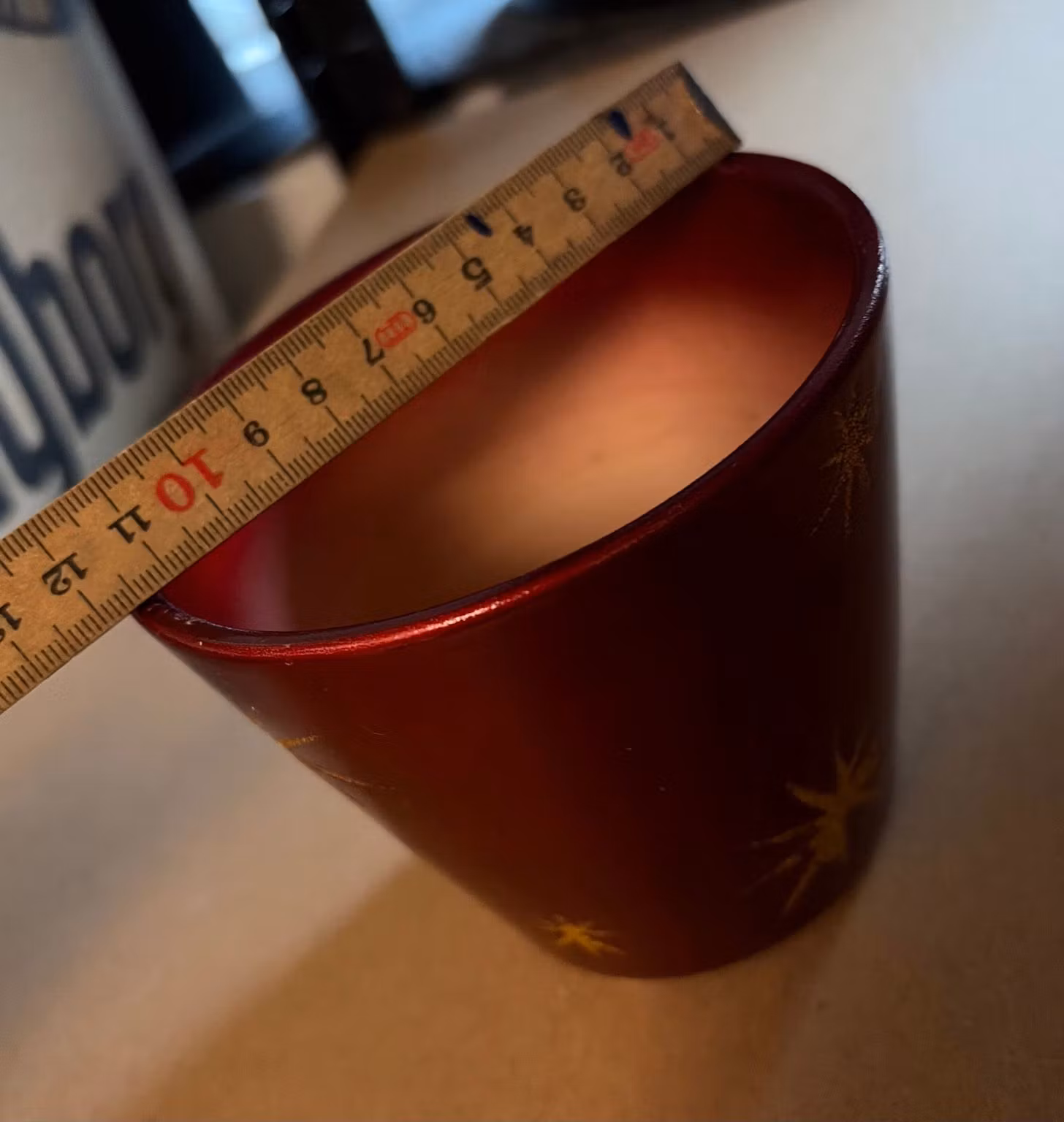 Lineal viser omtrentligt mål ved åbningen