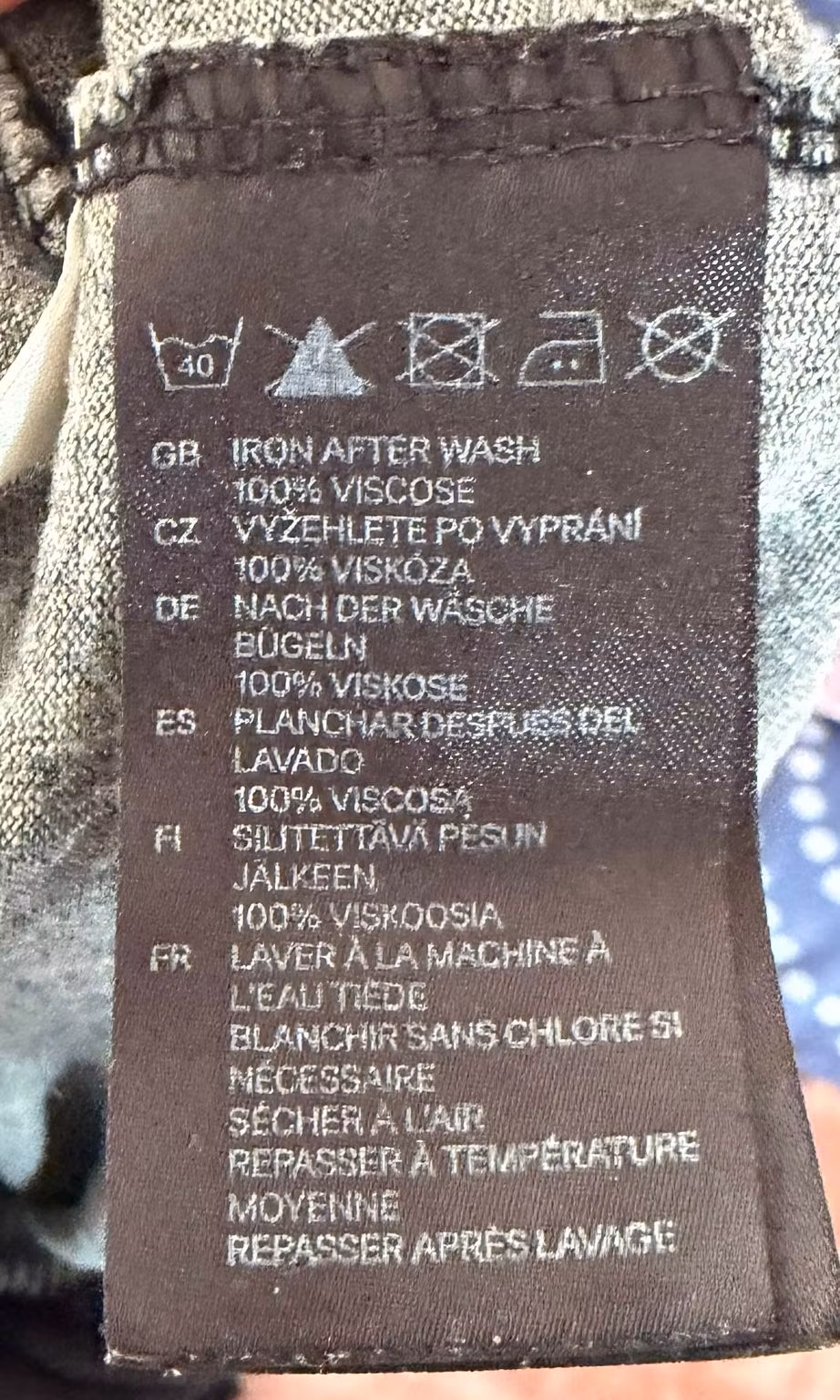 Originalfoto 4 – Bluse H&M lilla, sort og grå – str. 134/140